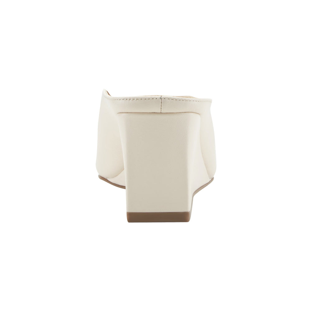 Malley Leather Wedge Mule - Ivory Leather / Marc Fisher For Sale
