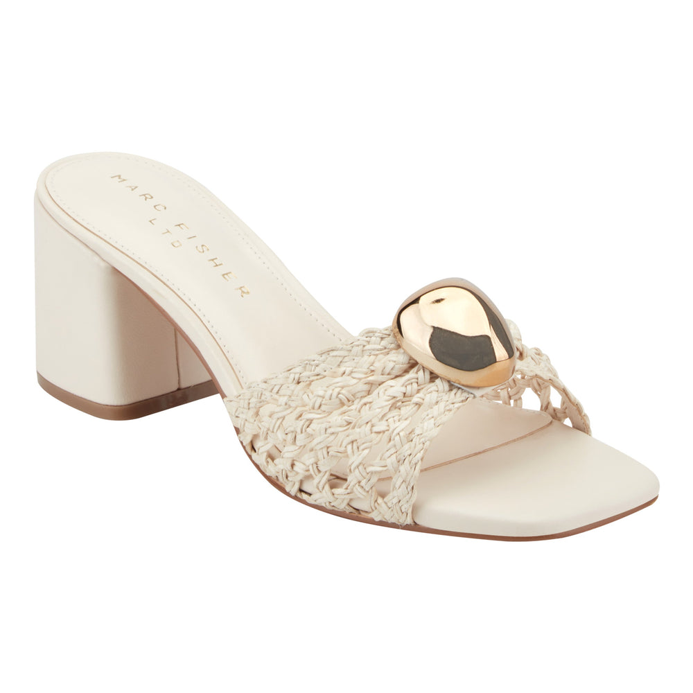 Farrel Woven Mule Sandal - Chic Cream / Marc Fisher US