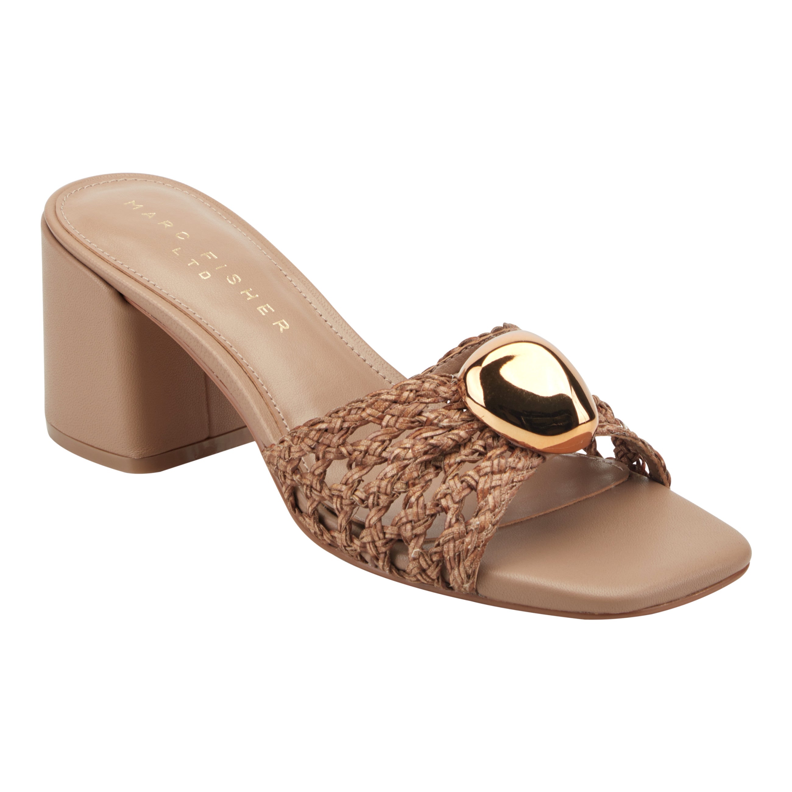 Farrel Woven Mule Sandal - Natural / Marc Fisher On Sale