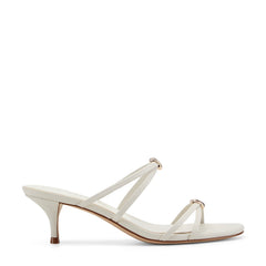 Baizel Leather Mule Sandal - Cream Leather / Marc Fisher Sale