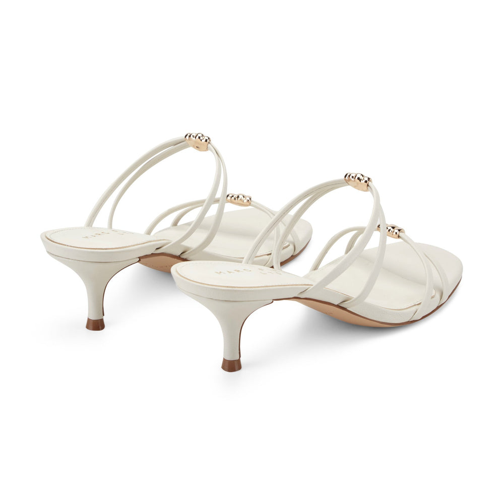 Baizel Leather Mule Sandal - Cream Leather / Marc Fisher Sale
