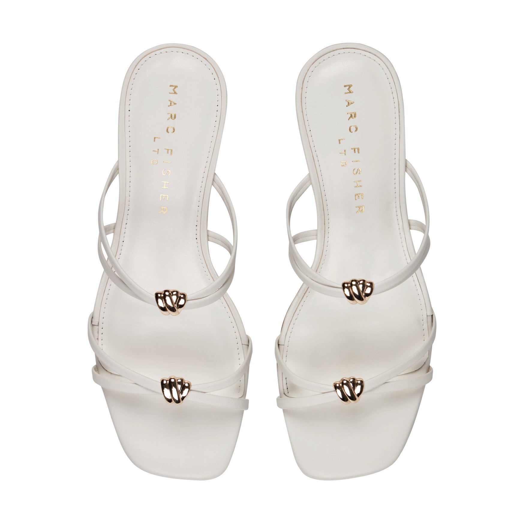 Baizel Leather Mule Sandal - Cream Leather / Marc Fisher Sale