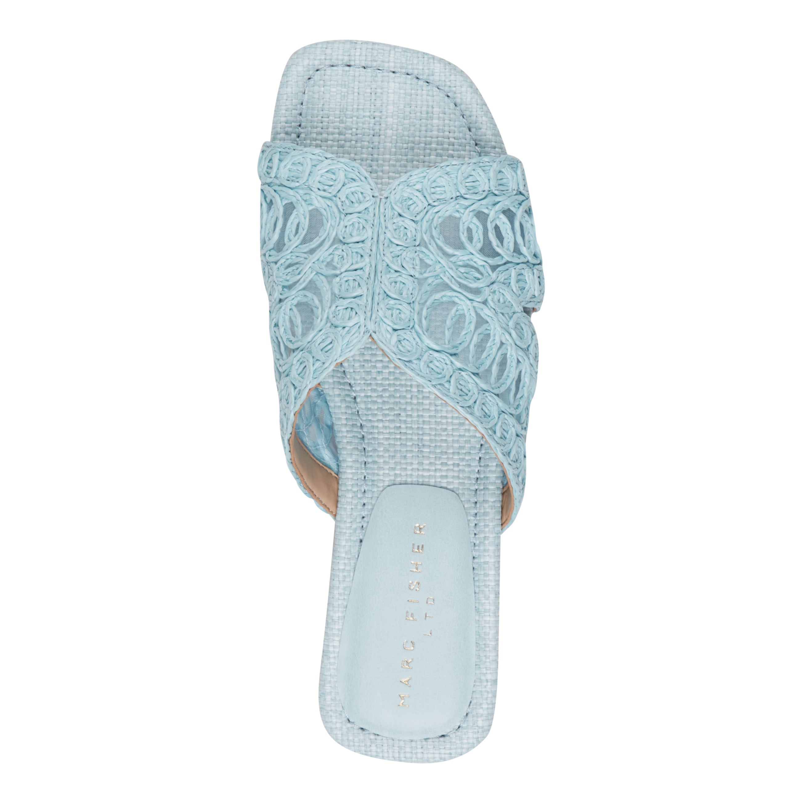 Nalany Flat Sandal - Light Blue / Marc Fisher Outlet