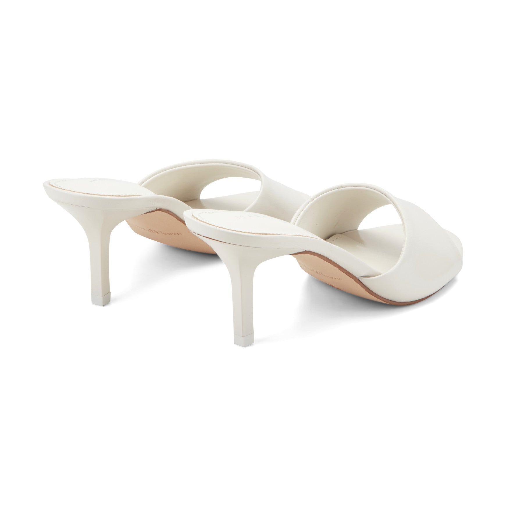 Finny Leather Mule Sandal - Ivory Leather / Marc Fisher Discount