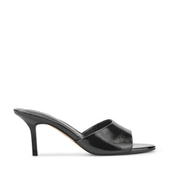 Finny Leather Mule Sandal - Black Leather / Marc Fisher Online
