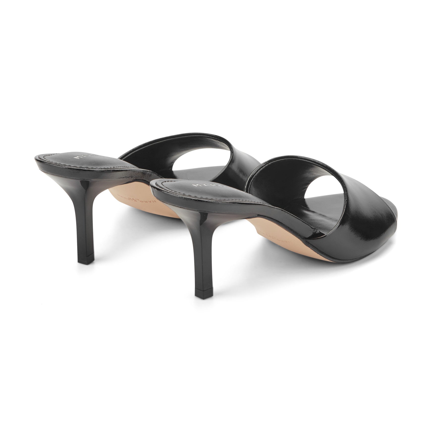 Finny Leather Mule Sandal - Black Leather / Marc Fisher Online