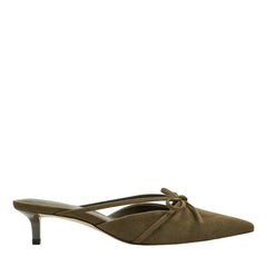Florin Kitten Heel Mule - Olive Green / Marc Fisher Sale