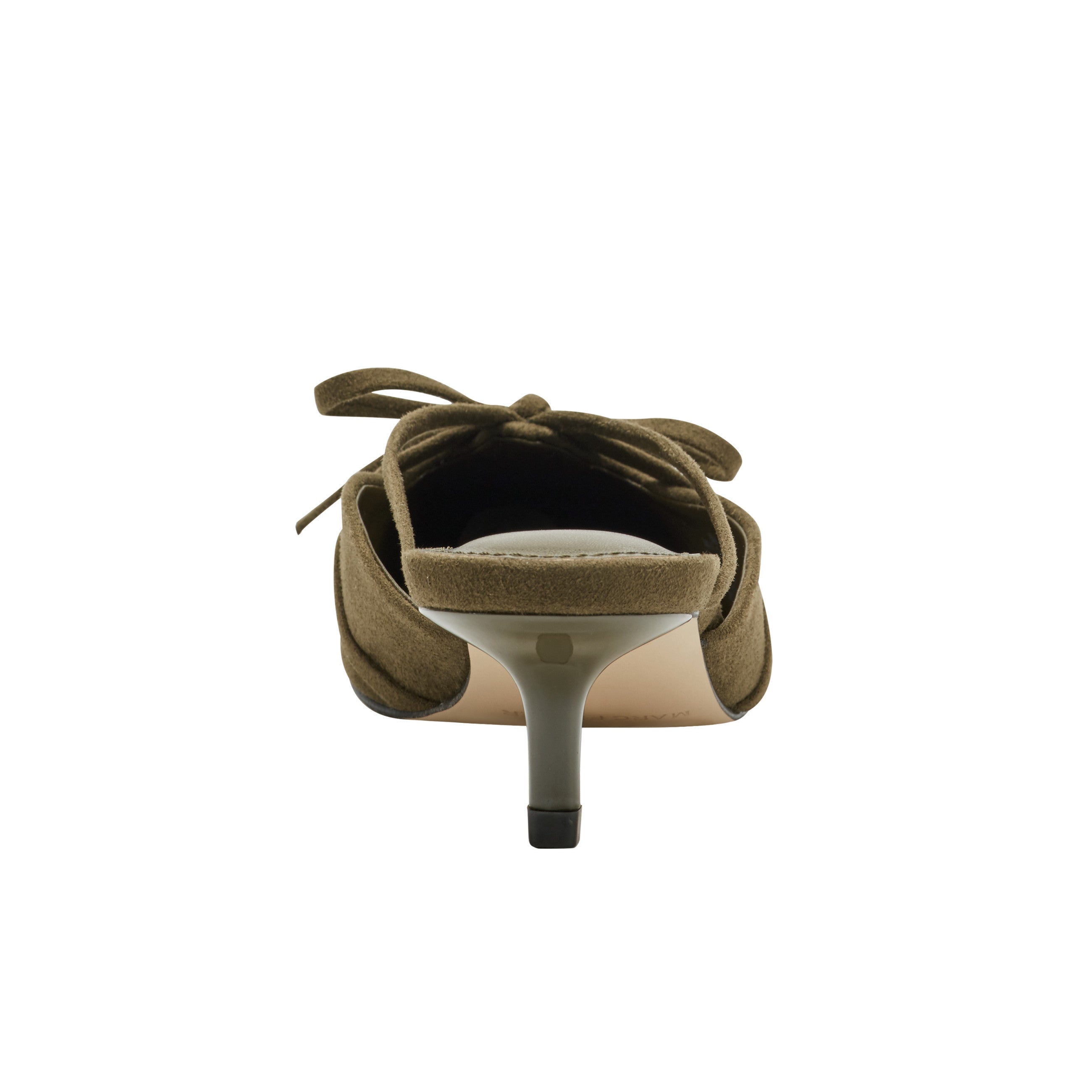 Florin Kitten Heel Mule - Olive Green / Marc Fisher Sale