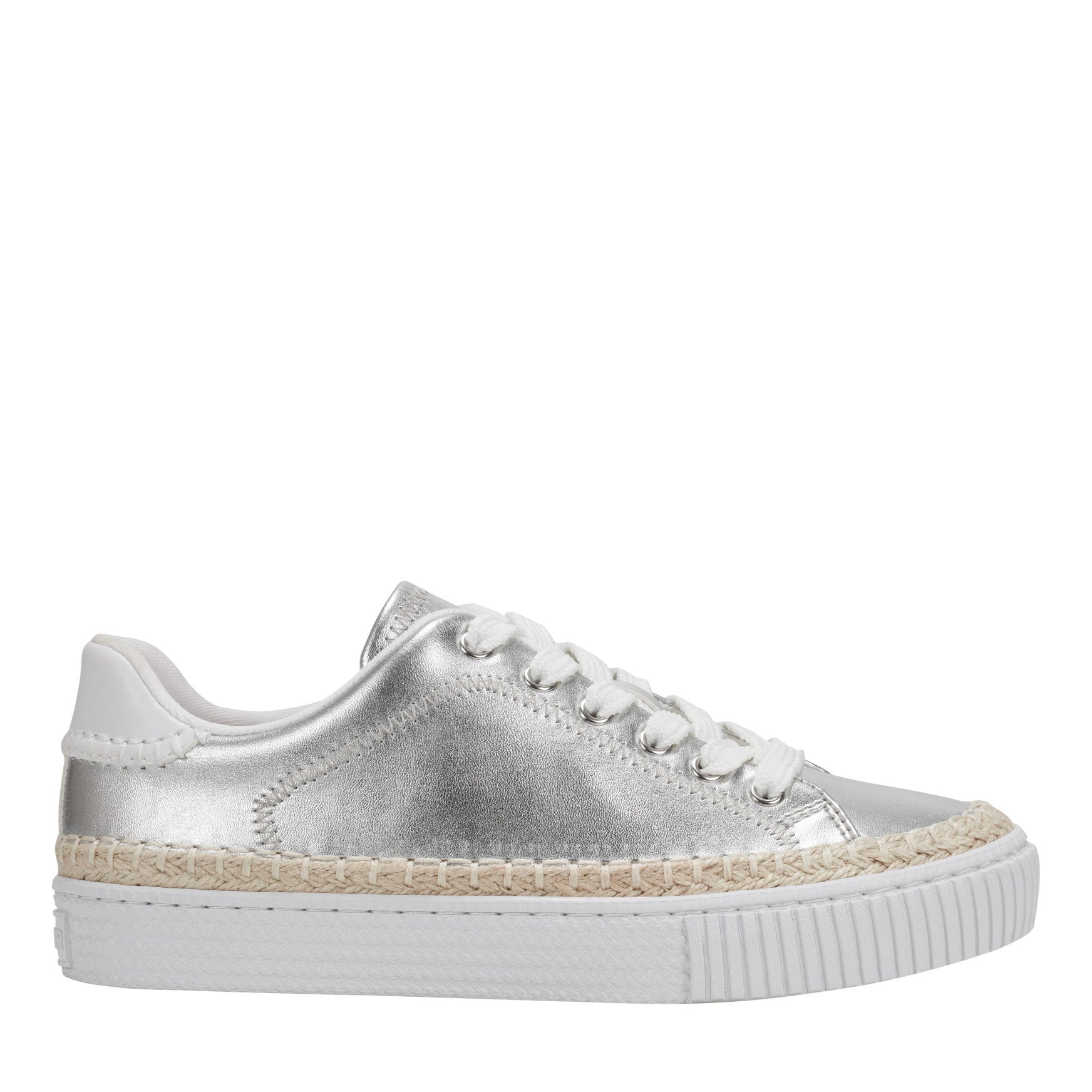 Spryng Platform Laceup Sneaker - Silver / Marc Fisher US
