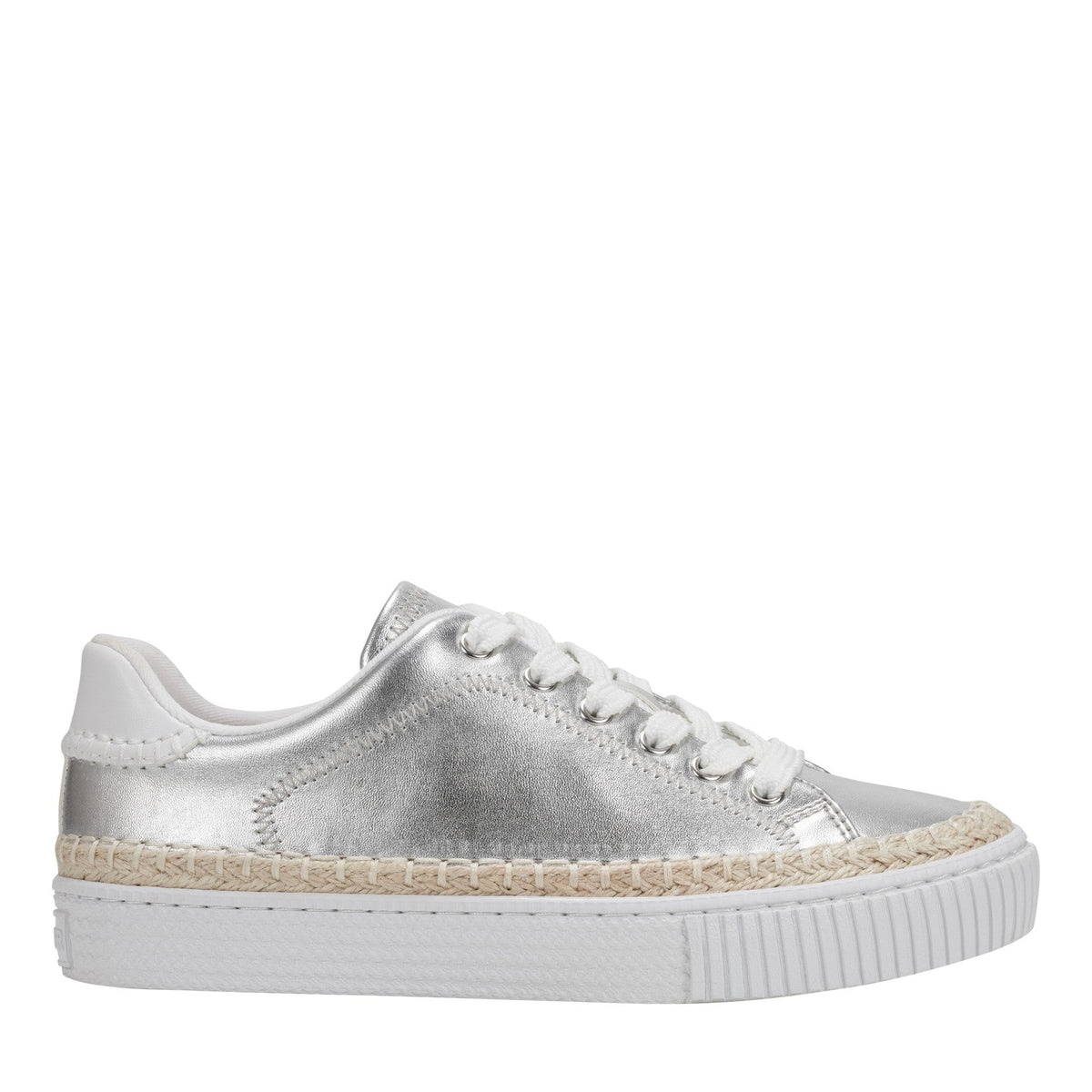 Spryng Platform Laceup Sneaker - Silver / Marc Fisher US