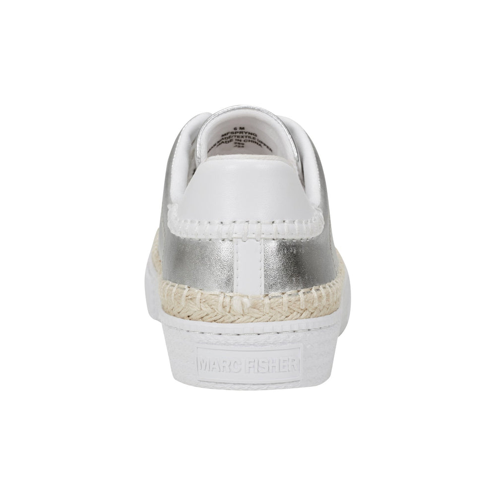 Spryng Platform Laceup Sneaker - Silver / Marc Fisher US