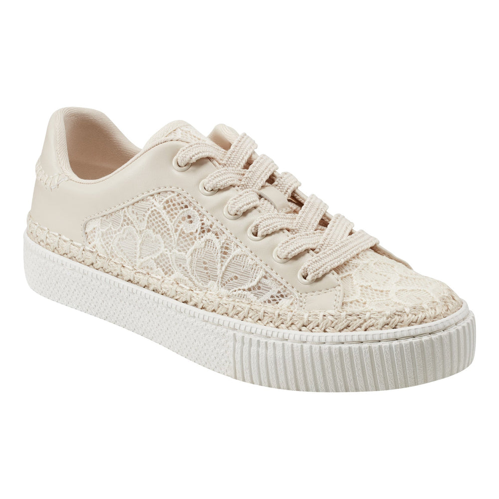 Spryng Platform Laceup Sneaker - Natrual/Lace / Marc Fisher On Sale
