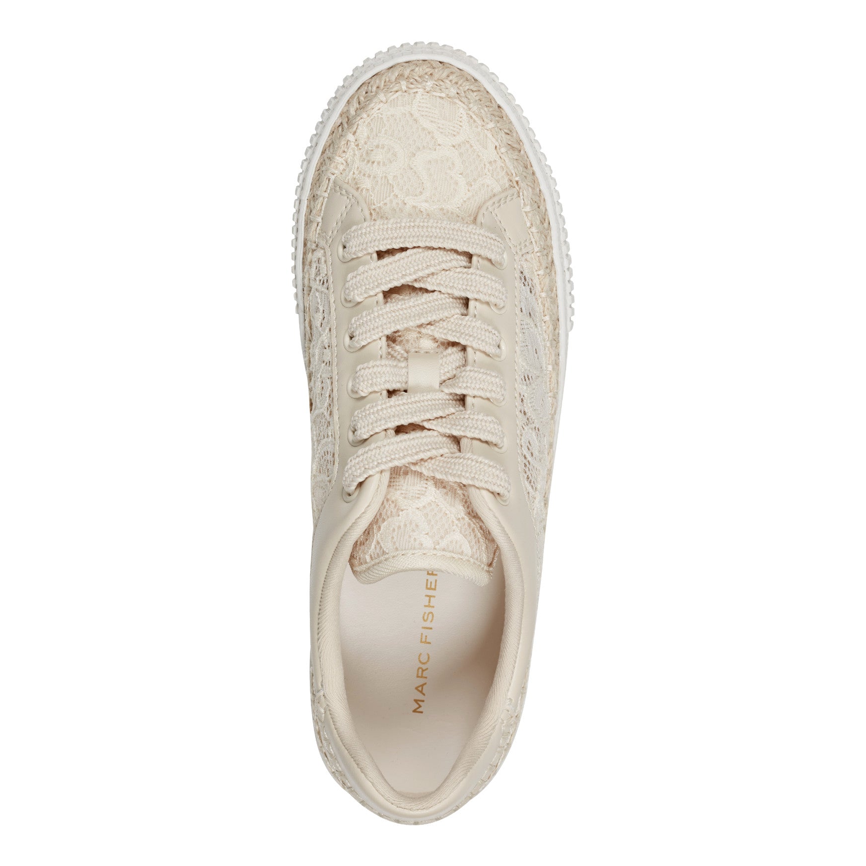Spryng Platform Laceup Sneaker - Natrual/Lace / Marc Fisher On Sale