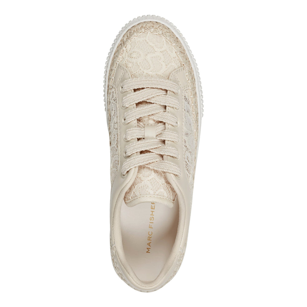 Spryng Platform Laceup Sneaker - Natrual/Lace / Marc Fisher On Sale