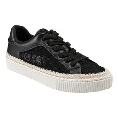 Spryng Platform Laceup Sneaker - Black/Lace / Marc Fisher Discount