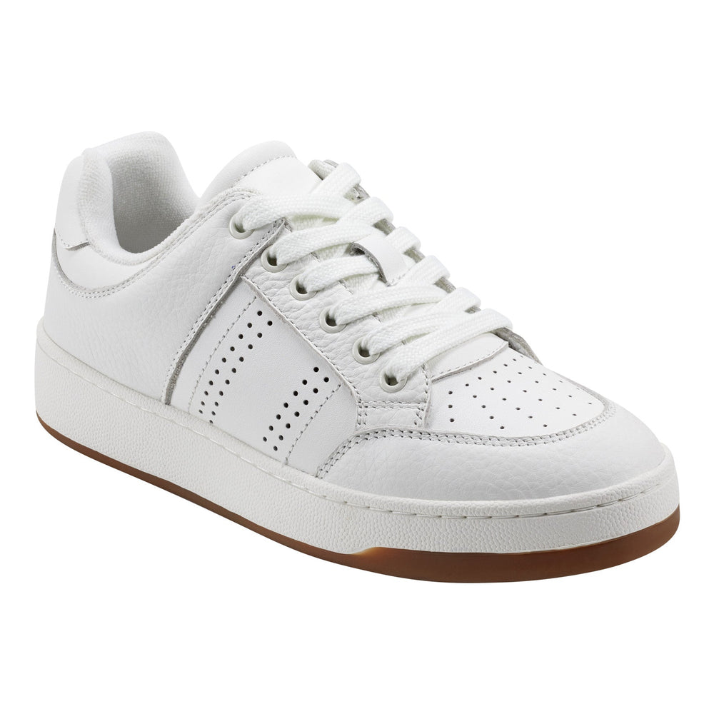 Flynnt Leather Laceup Sneaker - White Leather / Marc Fisher Online