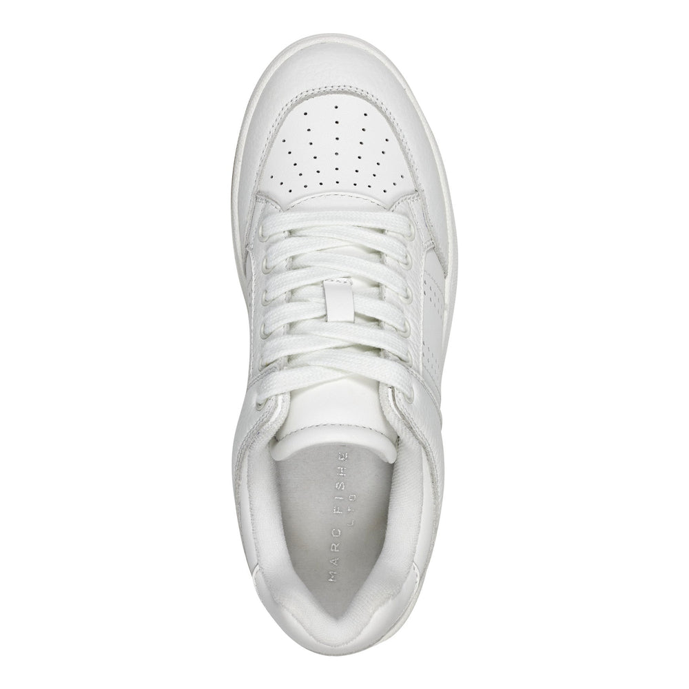 Flynnt Leather Laceup Sneaker - White Leather / Marc Fisher Online
