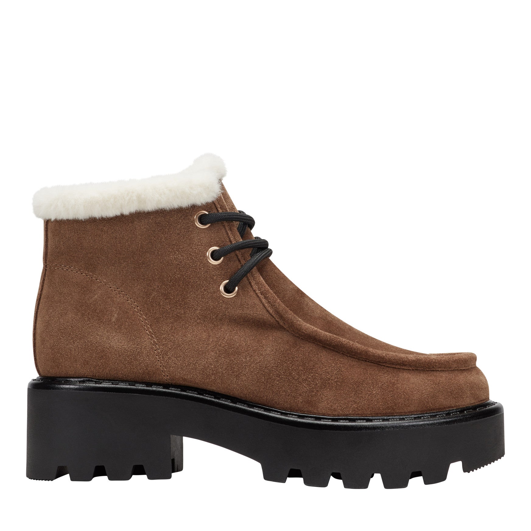 Percy Lug Sole Bootie - Brown Suede / Marc Fisher US
