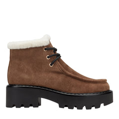 Percy Lug Sole Bootie - Brown Suede / Marc Fisher US