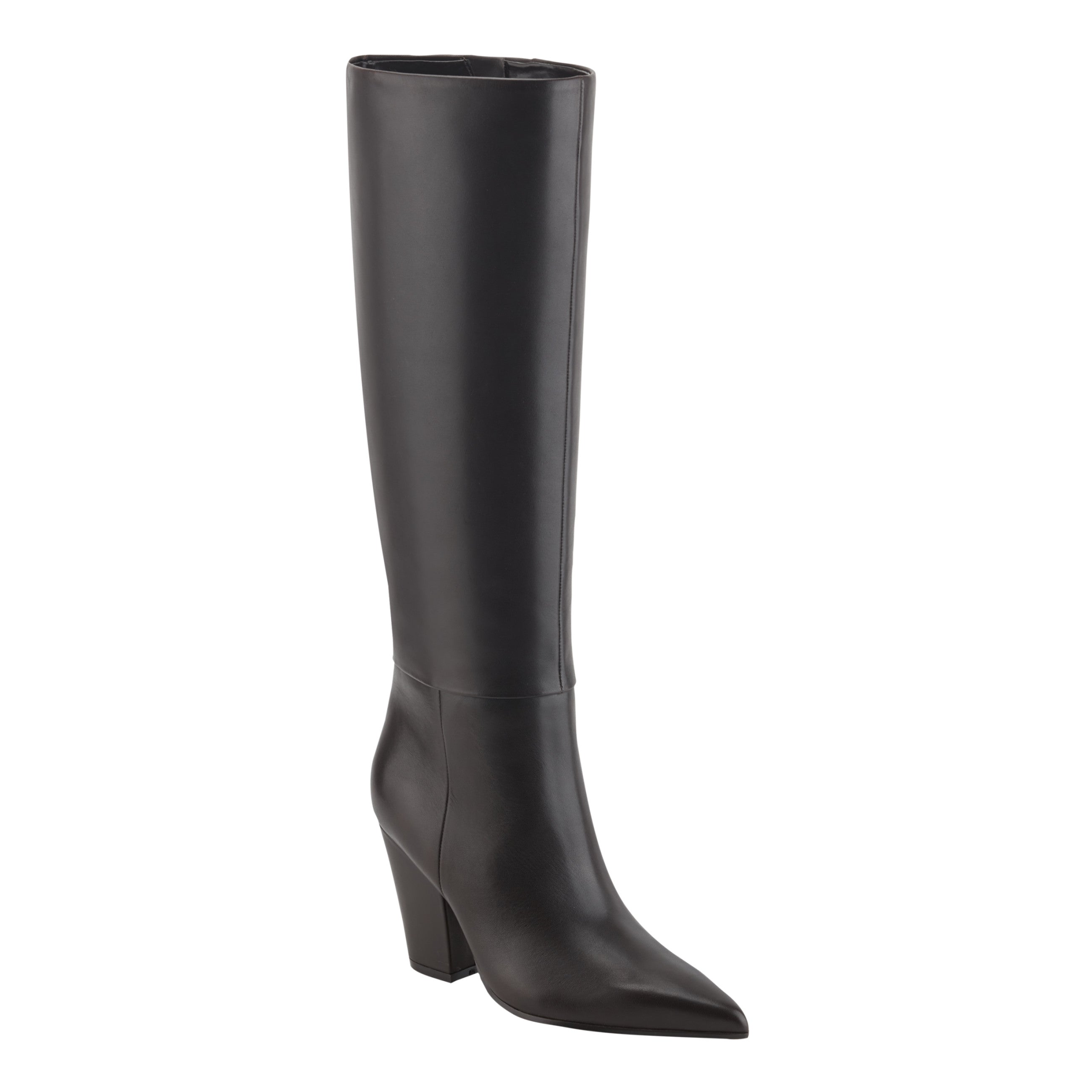 Estella Knee High Leather Boot - Dark Brown Leather / Marc Fisher On Sale