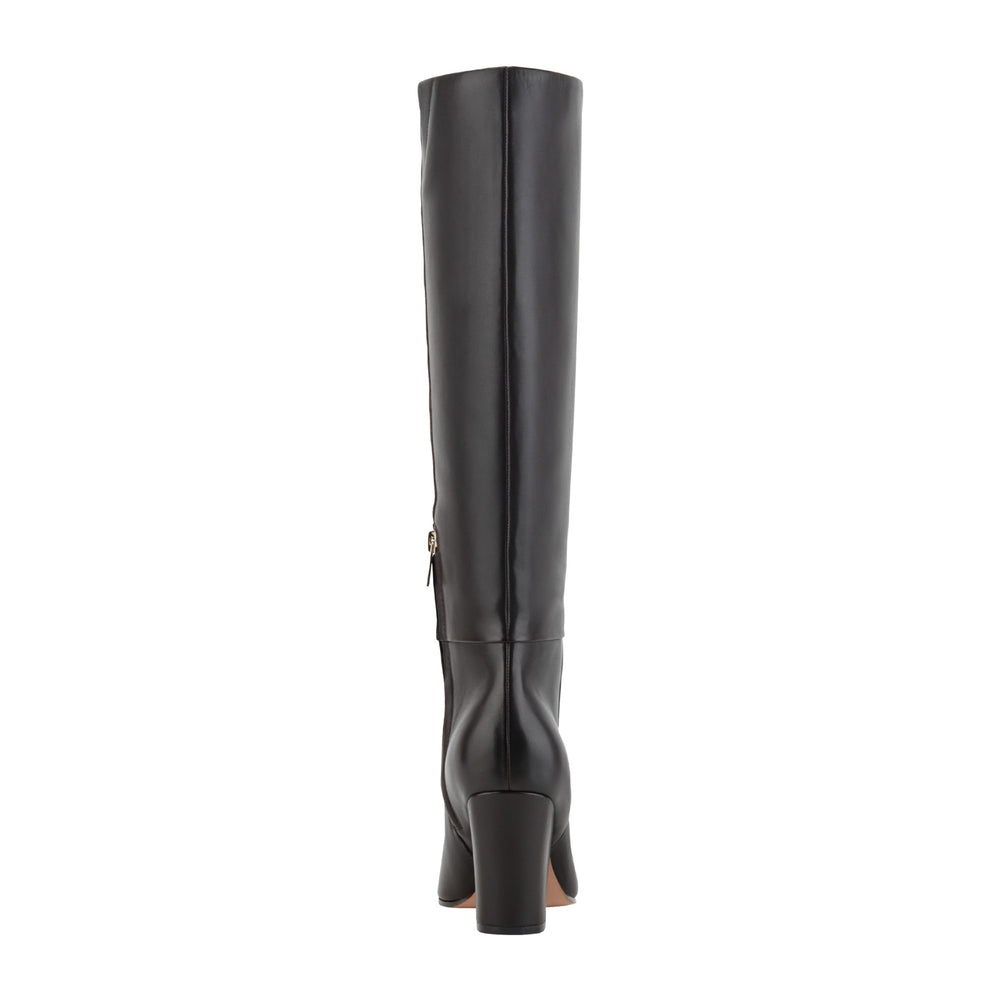 Estella Knee High Leather Boot - Dark Brown Leather / Marc Fisher On Sale