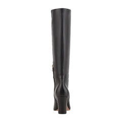 Estella Knee High Leather Boot - Dark Brown Leather / Marc Fisher On Sale