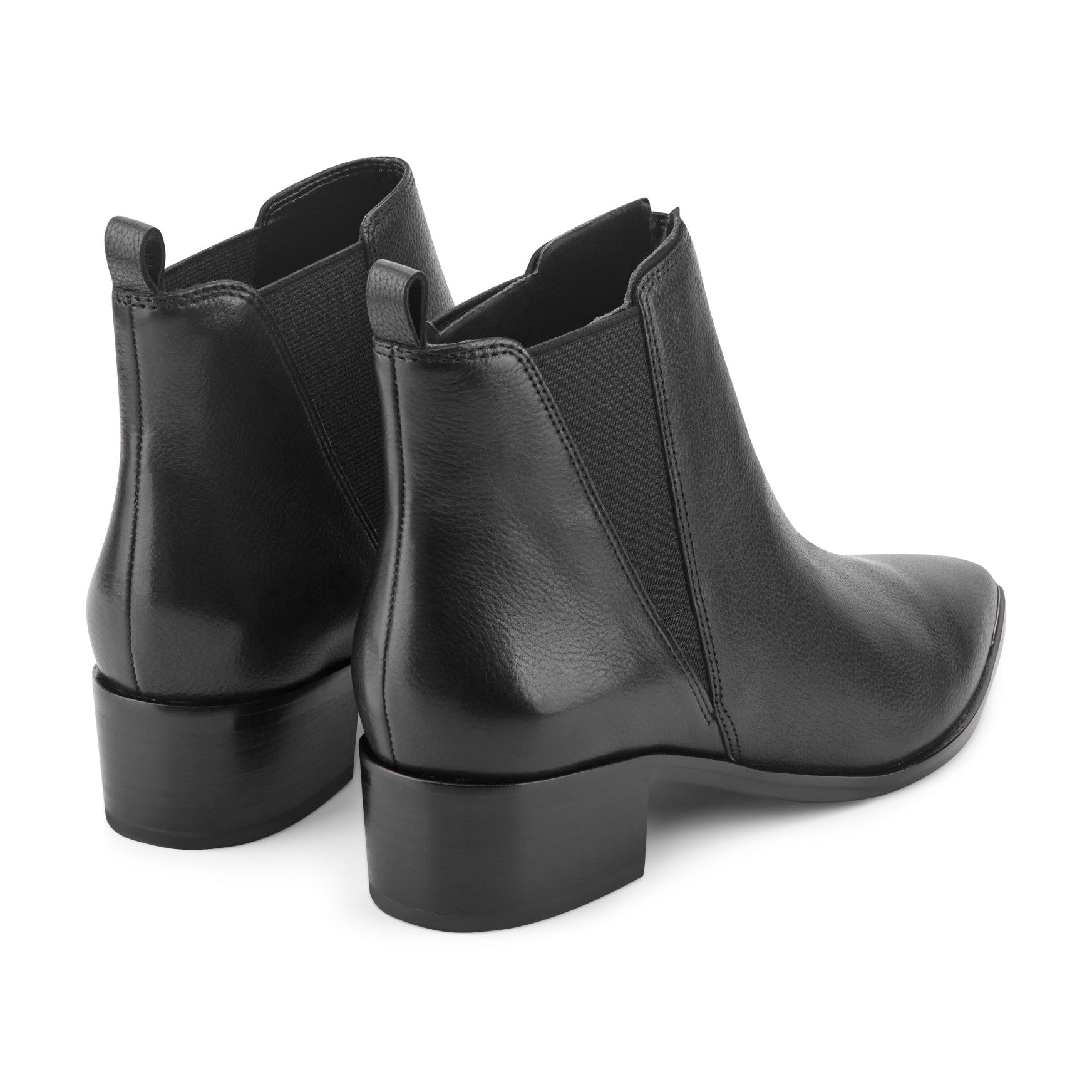 Yale Pointy Toe Chelsea Leather Bootie - Black Leather / Marc Fisher Online