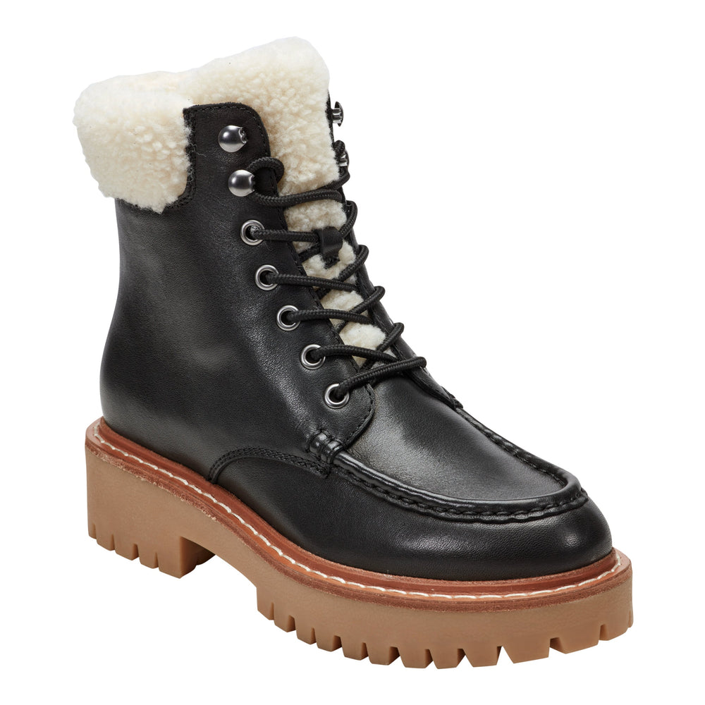 Nallie Lace Up Bootie - Black Leather / Marc Fisher For Sale