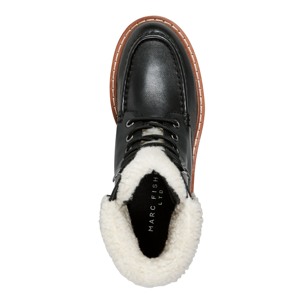 Nallie Lace Up Bootie - Black Leather / Marc Fisher For Sale