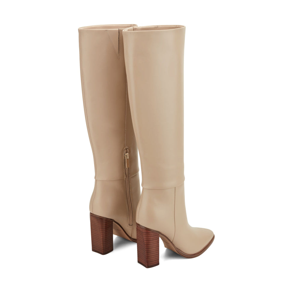 Lannie Dress Leather Boot - Light Natural Leather / Marc Fisher Sale
