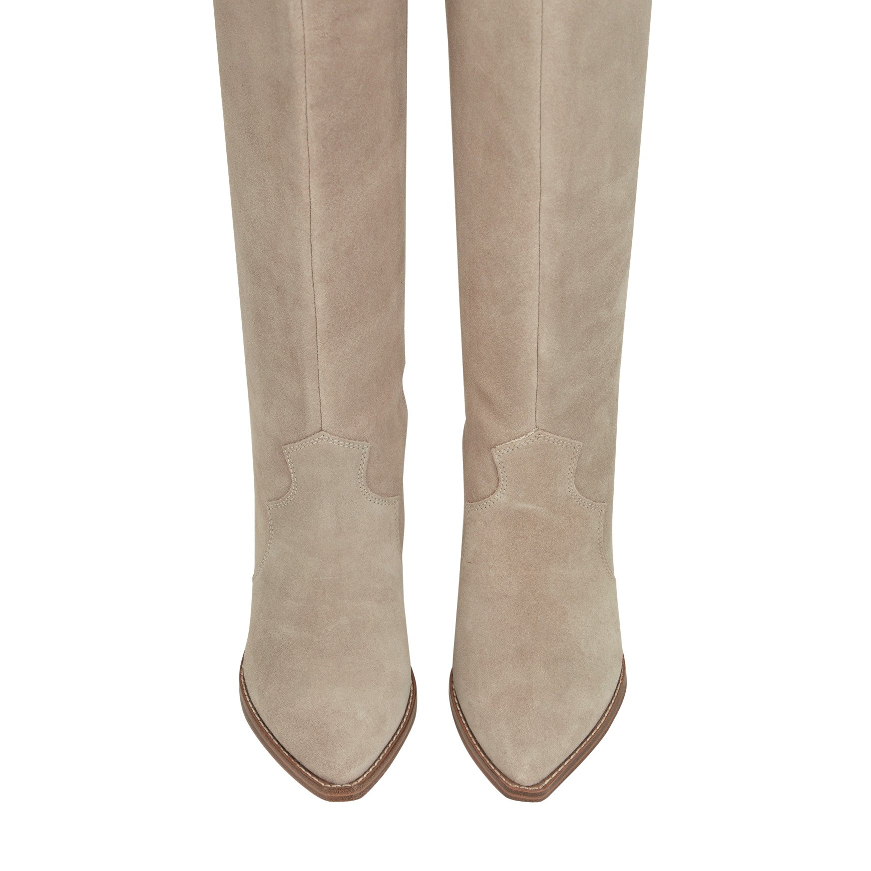 Ander Leather Western Boot - Taupe / Marc Fisher On Sale