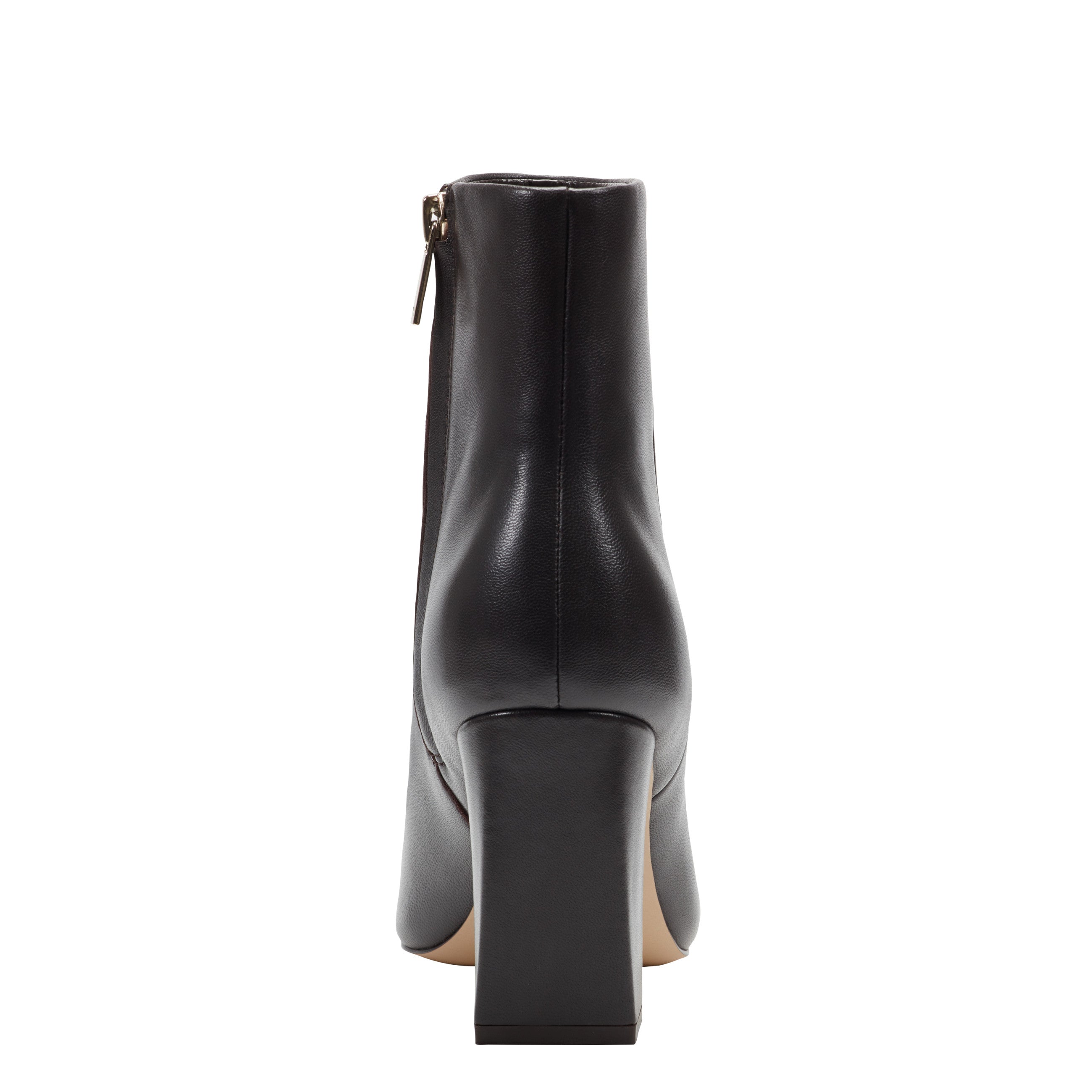 Novella Block Heel Leather Ankle Bootie - Dark Brown Leather / Marc Fisher On Sale