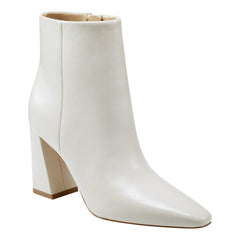 Yanara Heeled Leather Bootie - Chic Cream Leather / Marc Fisher US