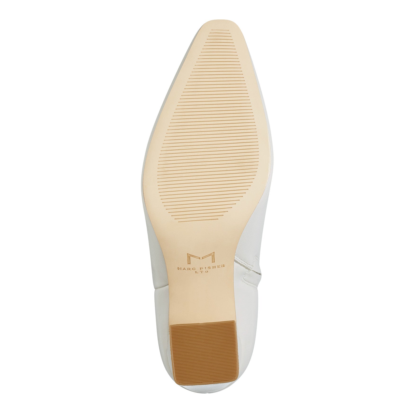 Yanara Heeled Leather Bootie - Chic Cream Leather / Marc Fisher US