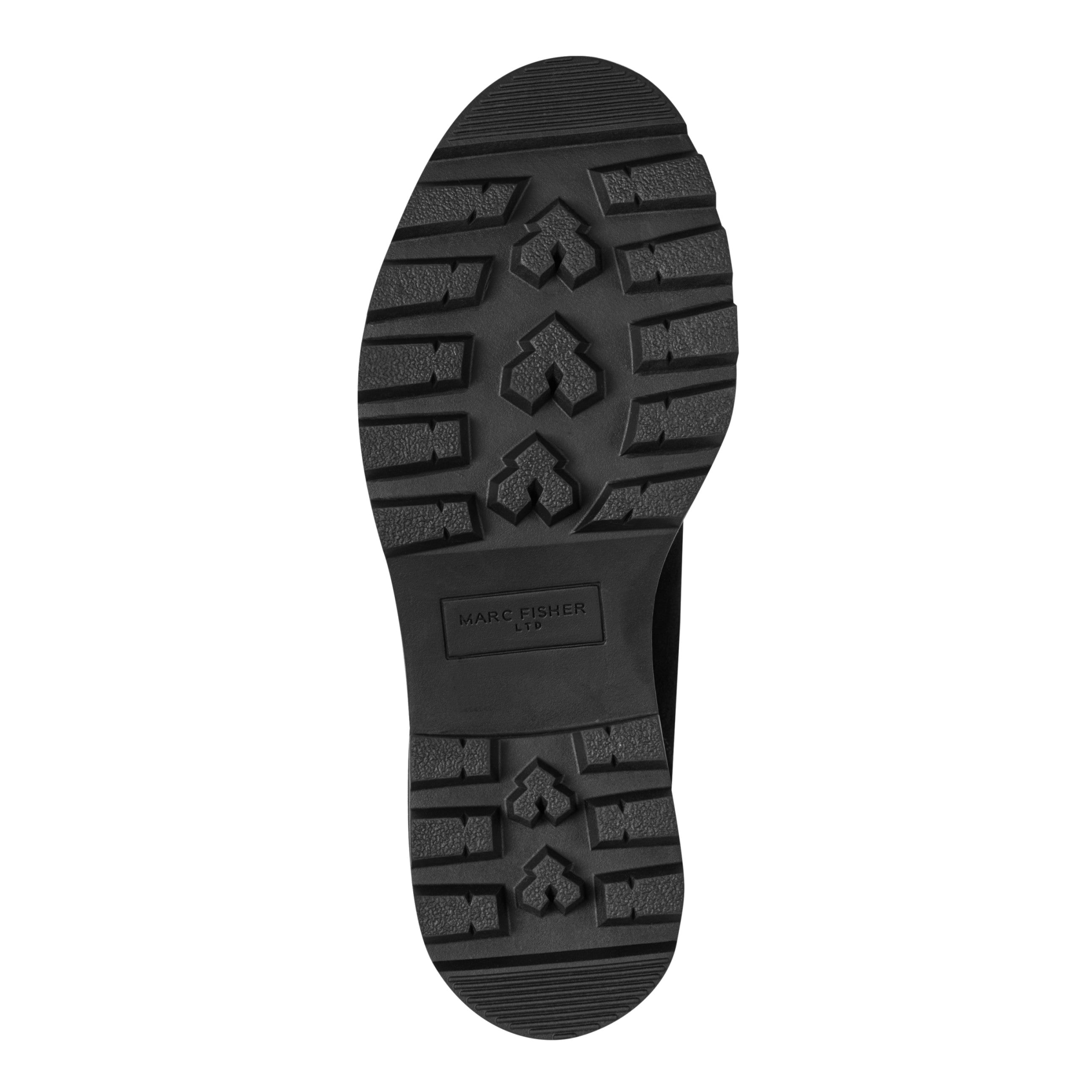 Percy Lug Sole Bootie - Black Suede / Marc Fisher Discount