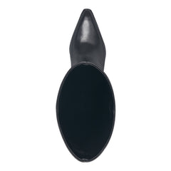 Tarrie Block Heel Leather Boot - Black Leather / Marc Fisher Online