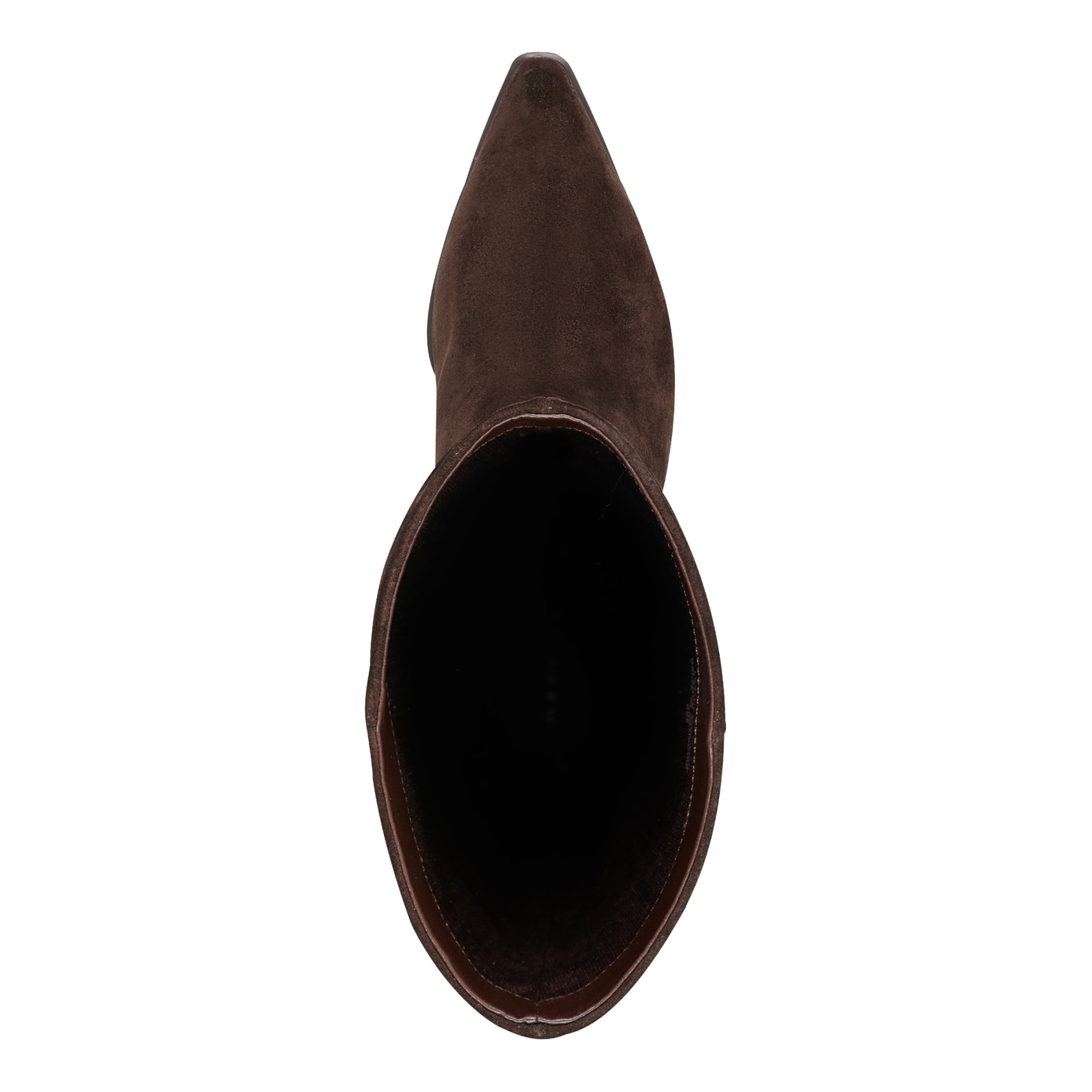 Tarrie Block Heel Leather Boot - Dark Brown Suede / Marc Fisher For Sale