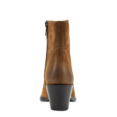 Giulie Western Leather Ankle Bootie - Natural Suede / Marc Fisher Sale