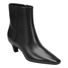 Danai Kitten Heel Leather Ankle Bootie - Black Leather / Marc Fisher Outlet