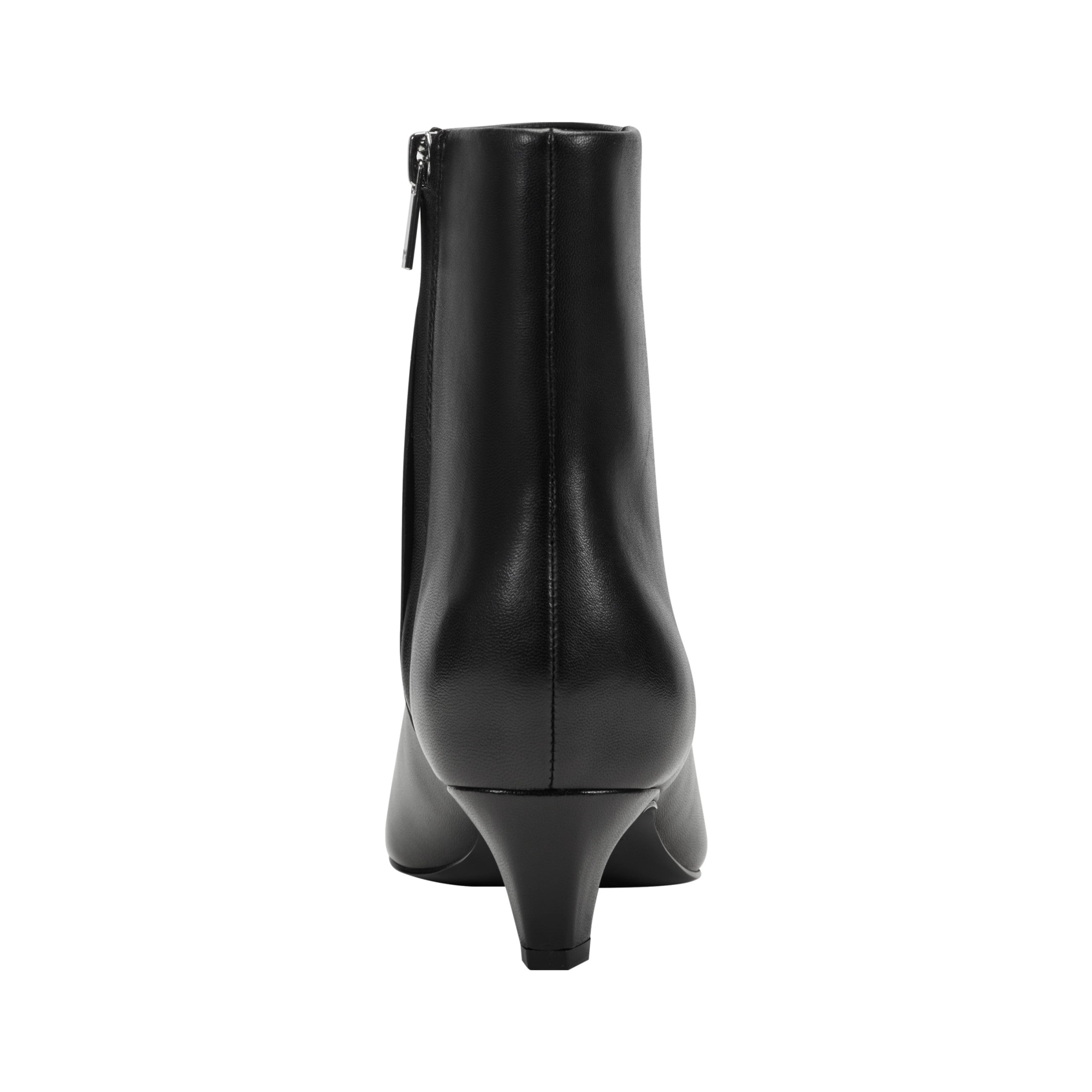 Danai Kitten Heel Leather Ankle Bootie - Black Leather / Marc Fisher Outlet