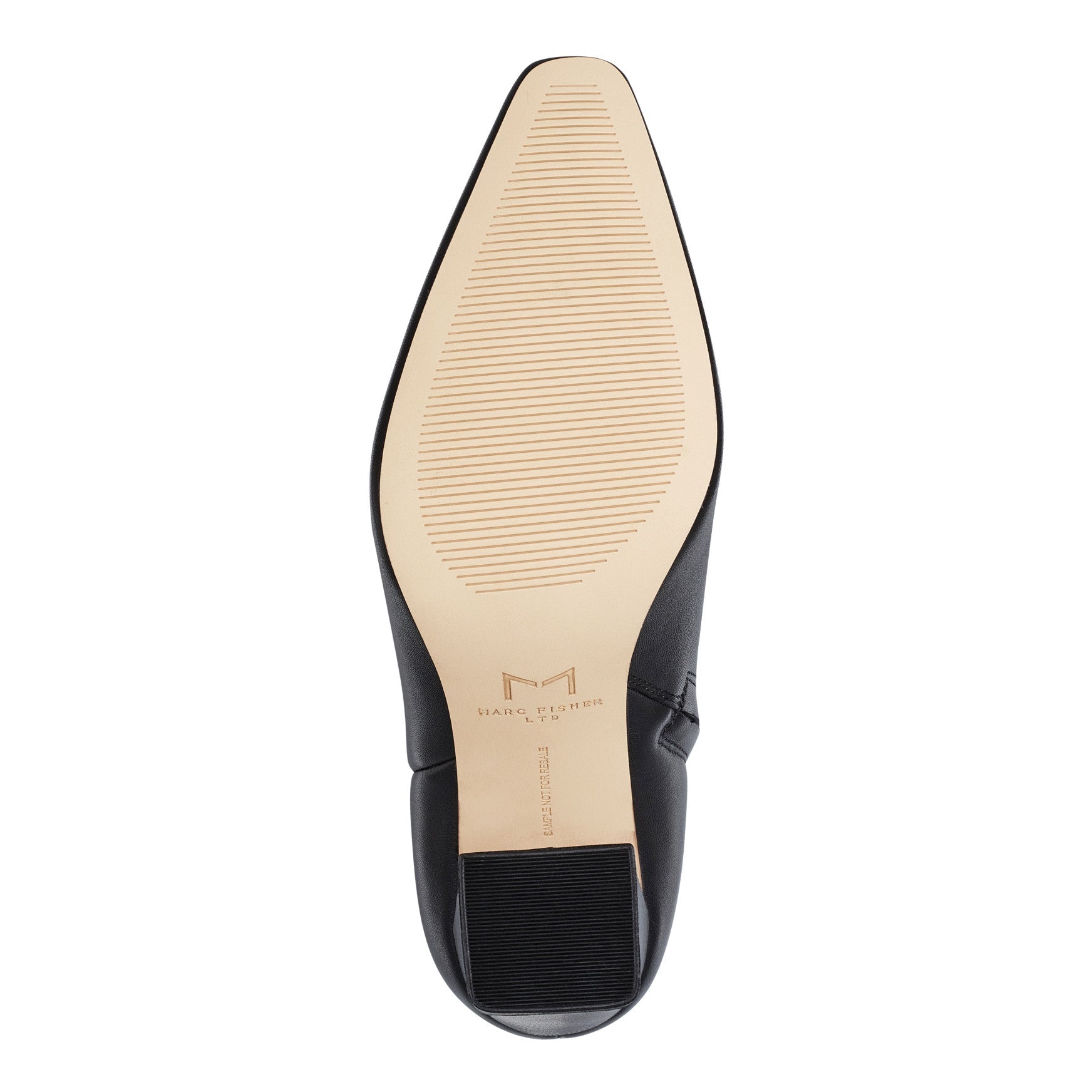 Yanara Heeled Leather Bootie - Black Leather / Marc Fisher On Sale