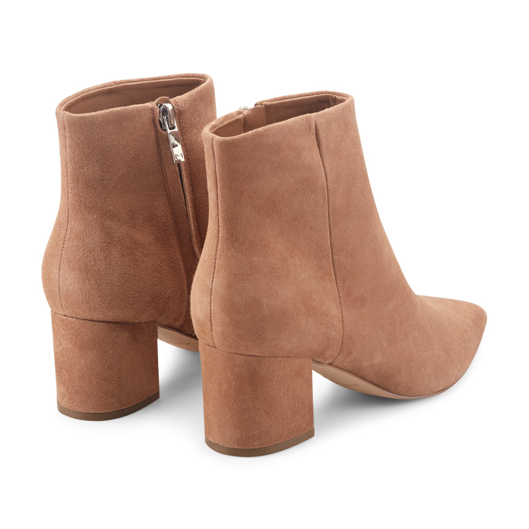 Jarli Pointy Leather Ankle Bootie - Brown Suede / Marc Fisher For Sale