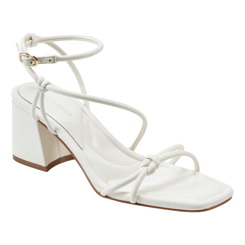 Gurion Block Heel Sandal - Ivory / Marc Fisher Sale