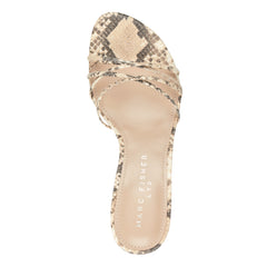 Gineva Leather Ankle Wrap Sandal - Snake Printed Leather / Marc Fisher Discount