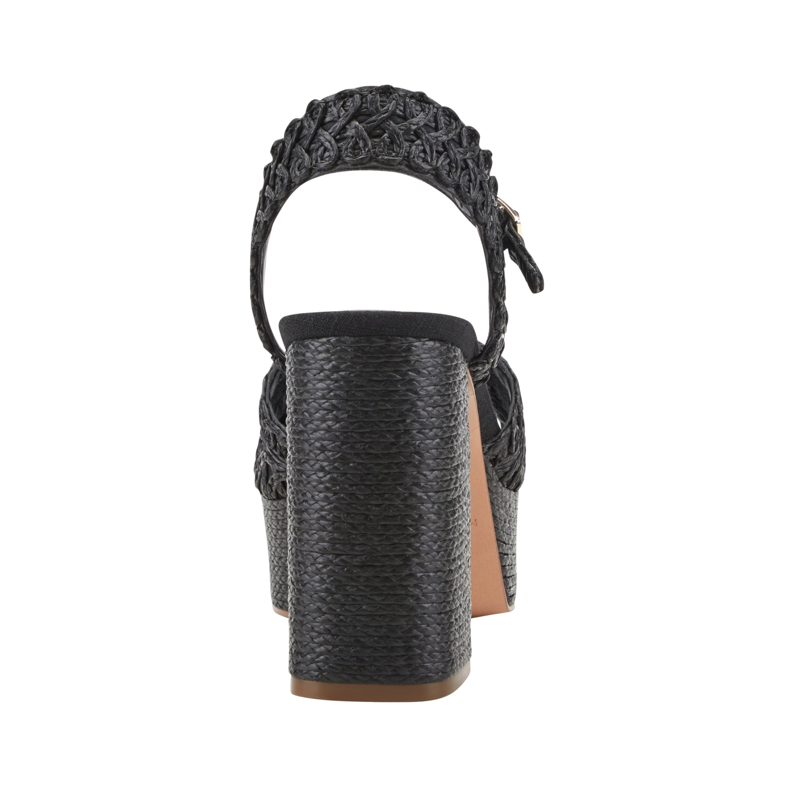 Chayse Platform Sandal - Black Raffia / Marc Fisher Online