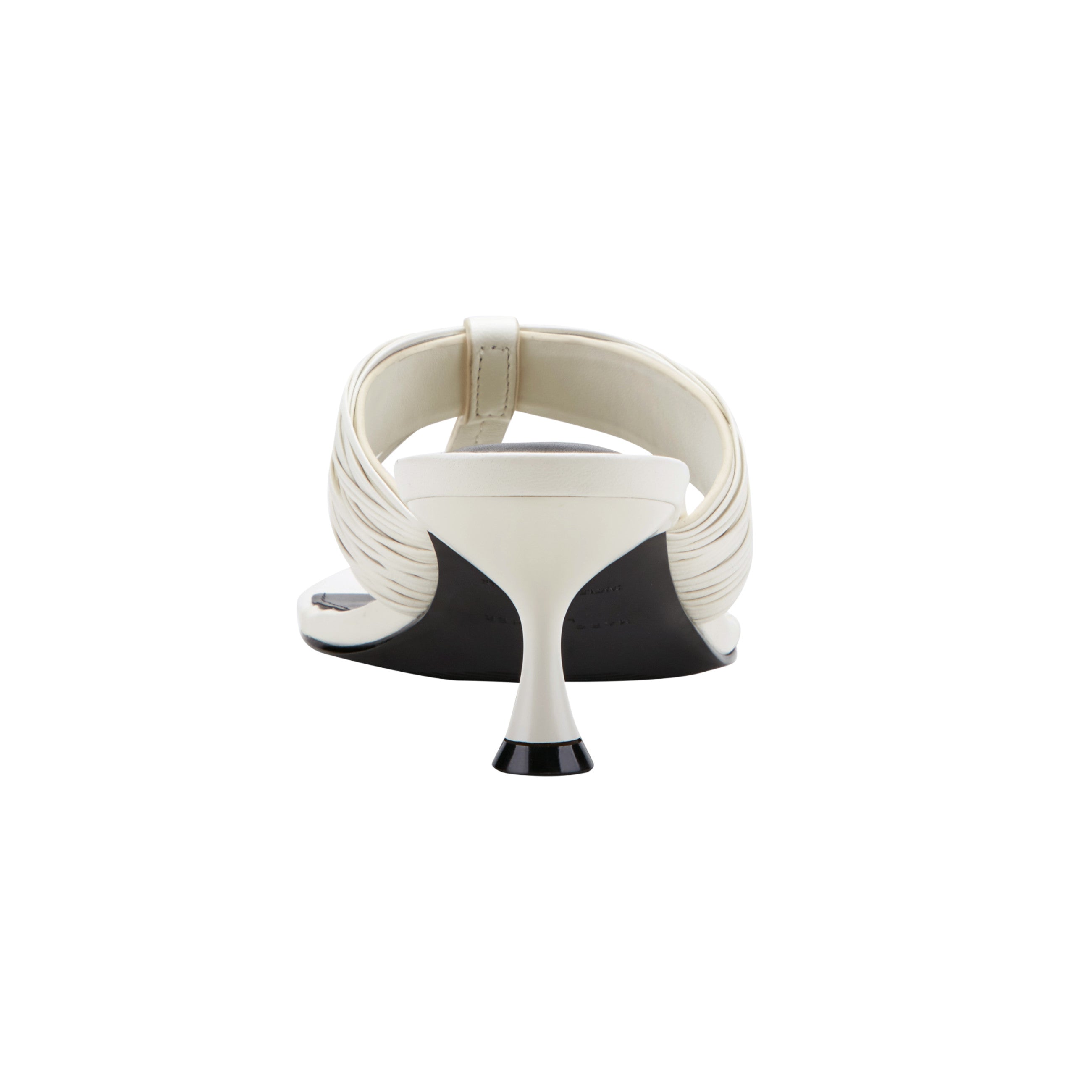 Pamilla Leather Heeled Thong Sandal - Cream Leather / Marc Fisher Sale