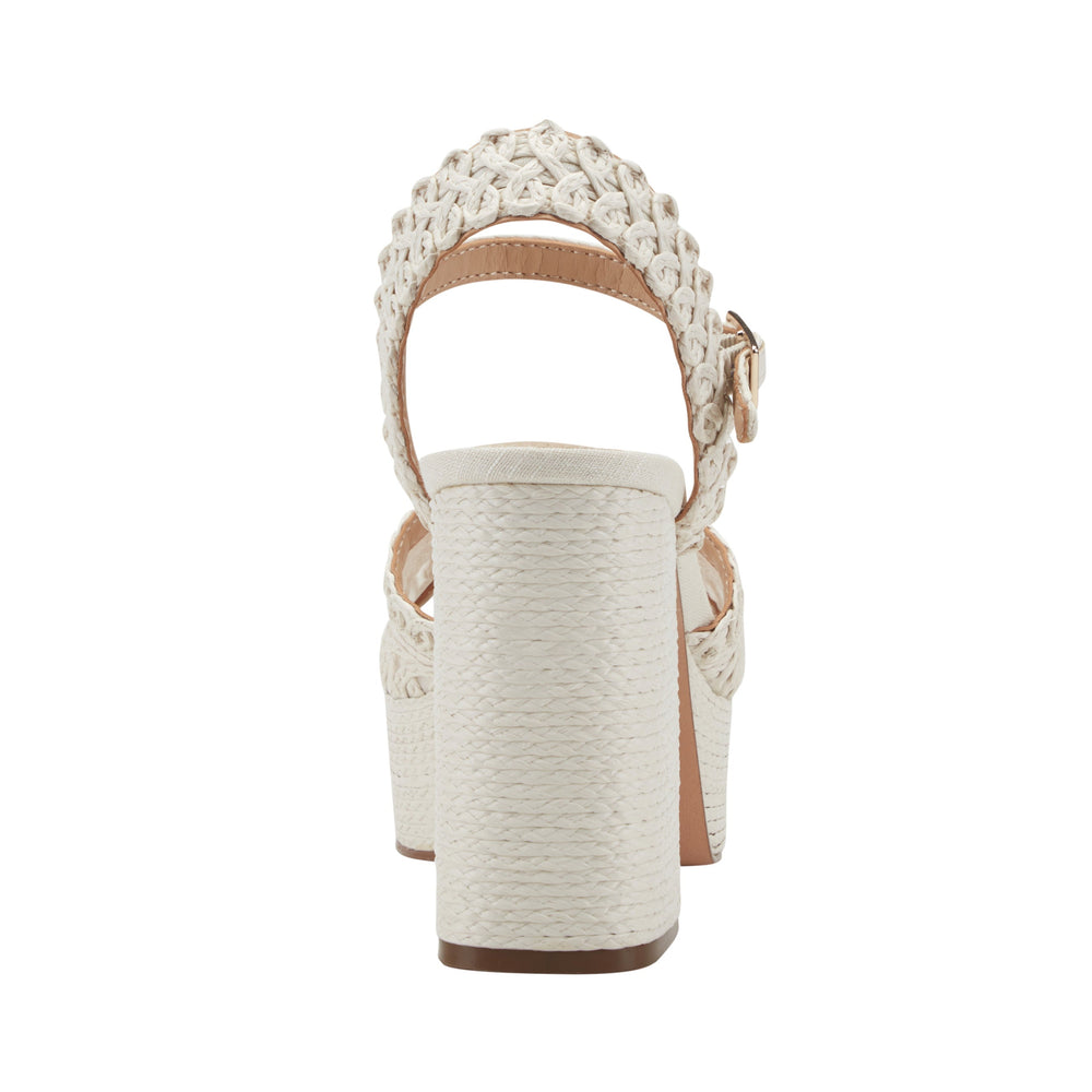 Chayse Platform Sandal - White Raffia / Marc Fisher US