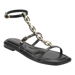 Folai Gladiator Sandal - Black / Marc Fisher Outlet