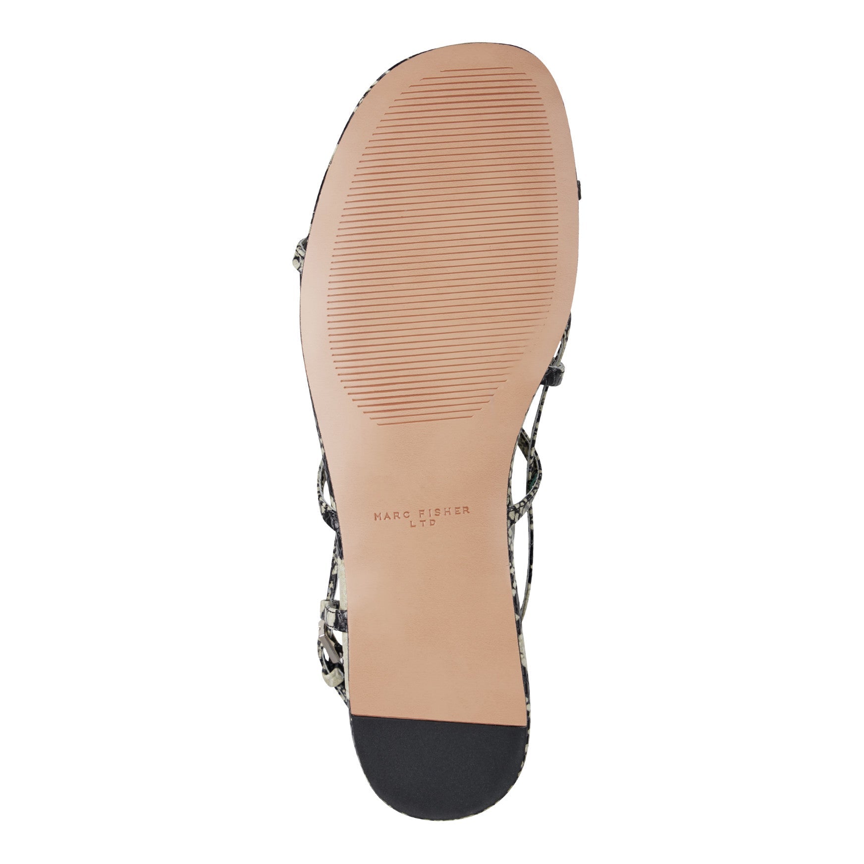 Elysha Leather Flat Sandal - Snake Printed Leather / Marc Fisher Discount
