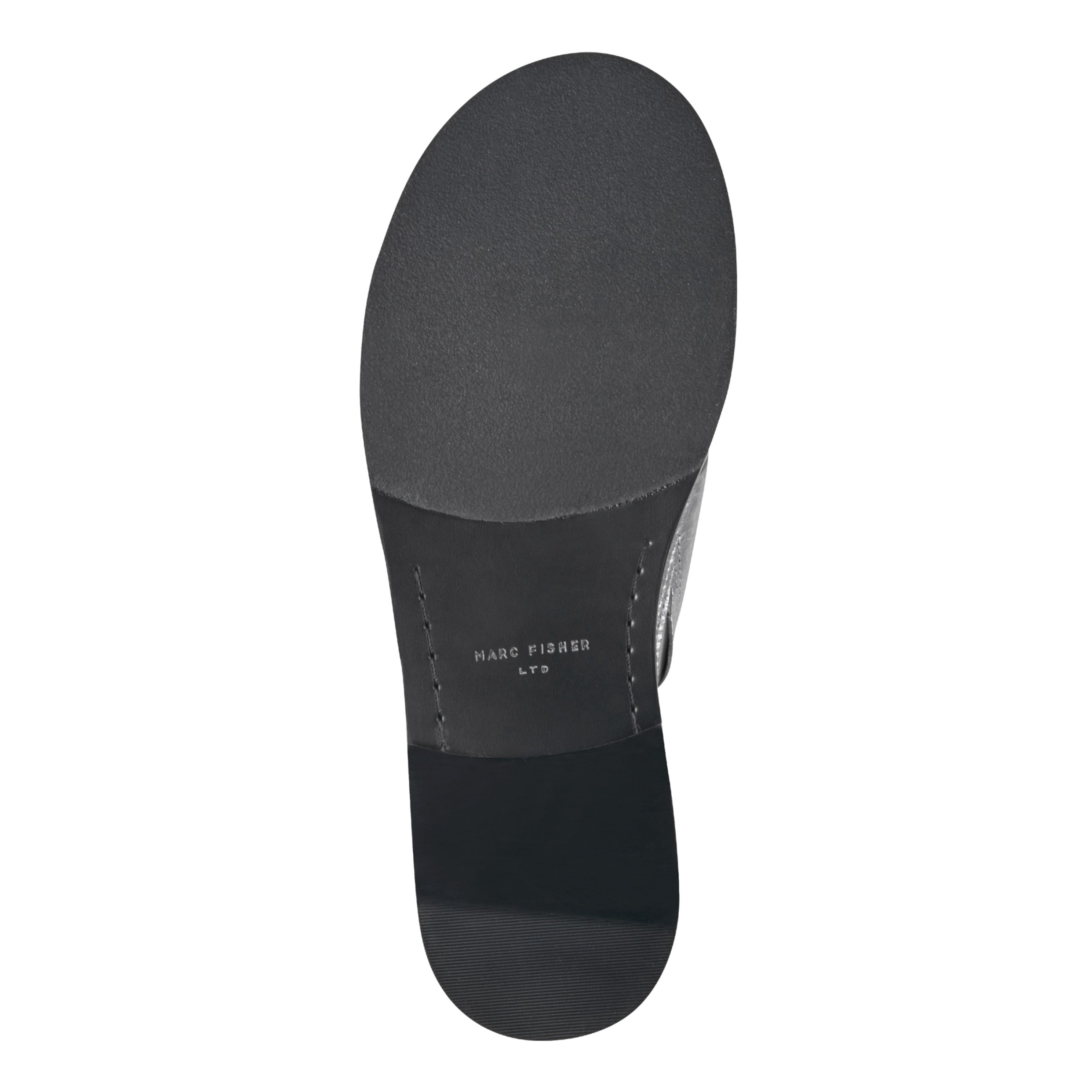 Genella Flat Leather Sandal - Silver Leather / Marc Fisher Online